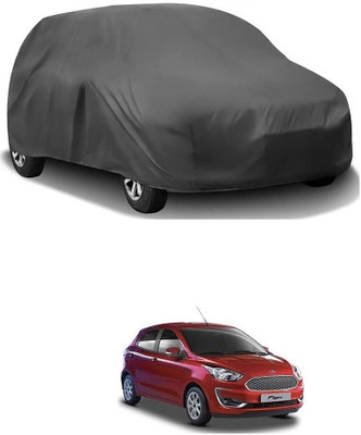 ARNEJA Car Cover For Ford Figo (Without Mirror Pockets)(Grey)