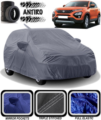ANTIRO Car Cover For Tata Harrier (With Mirror Pockets)(Grey)