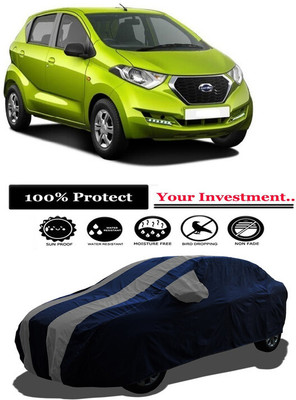 Amexride Car Cover For Datsun Redi GO 1.0 S (With Mirror Pockets)(Grey)