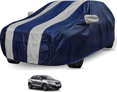 Auto Hub Car Cover For Maruti Suzuki Baleno (Without Mirror Pockets)(Black, Grey)