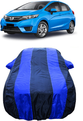 Wegather Car Cover For Honda Jazz V Petrol (With Mirror Pockets)(Blue)