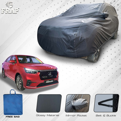 Frap Car Cover For Honda Amaze, Amaze SX i-VTEC, Amaze VX i-DTEC, Amaze V Petrol (With Mirror Pockets)(Grey, For 2024 Models)