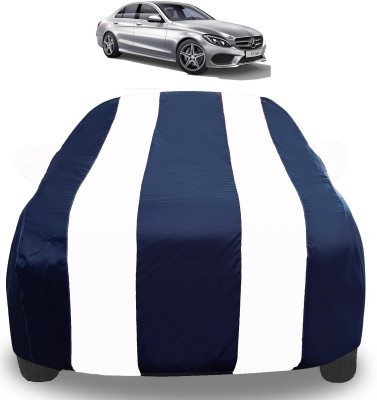 Auto Hub Car Cover For Mercedes Benz C-Class (With Mirror Pockets)(White)