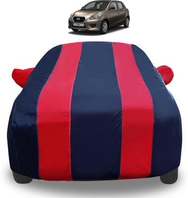 Auto Hub Car Cover For Datsun Go (With Mirror Pockets)(Red)