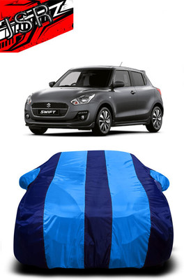 J S R Car Cover For Maruti Swift Hybrid (With Mirror Pockets)(Blue)