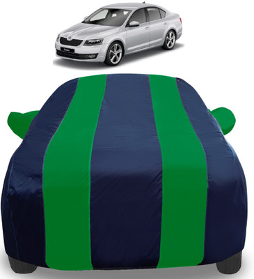 Amanzo Car Cover For Skoda Octavia (With Mirror Pockets)(Green)