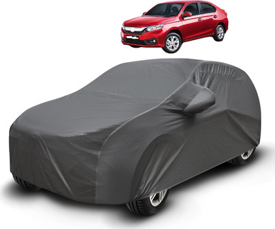 Caronix Car Cover For Honda Amaze (With Mirror Pockets)(Grey)