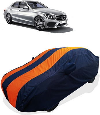 Coxtor Car Cover For Mercedes Benz C-Class C180 (With Mirror Pockets)(Orange)