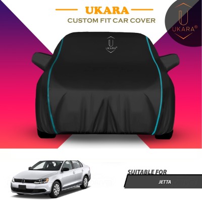 Ukara Car Cover For Volkswagen Jetta (With Mirror Pockets)(Black)