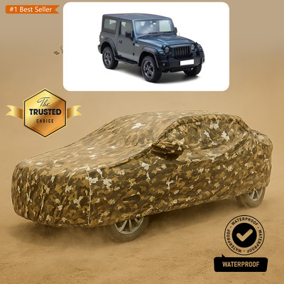 PAGORA Car Cover For Mahindra Thar (With Mirror Pockets)(Yellow)