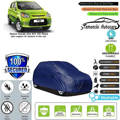 Tamanchi Autocare Car Cover For Maruti Suzuki Alto 800 VXI Petrol(Blue)