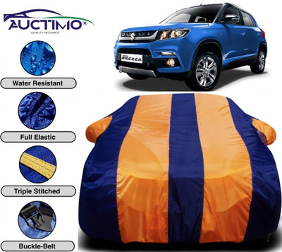 AUCTIMO Car Cover For Maruti Suzuki Vitara Brezza (With Mirror Pockets)(Multicolor)