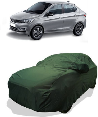 QLAX Car Cover For Maruti Tigor XM Petrol (With Mirror Pockets)(Green)