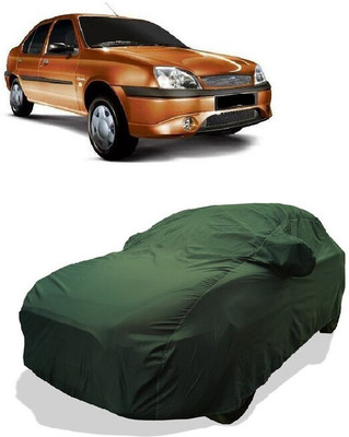 Coxtor Car Cover For Ford Ikon (With Mirror Pockets)(Green)
