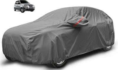 Auto Hub Car Cover For Hyundai Santro (With Mirror Pockets)(Grey)