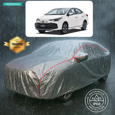 PAGORA Car Cover For Toyota Yaris (With Mirror Pockets)(Silver)
