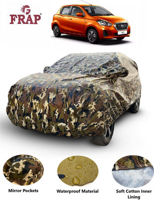 Frap Car Cover For Datsun GO NXT (With Mirror Pockets)(Multicolor)