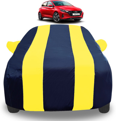 Auto Hub Car Cover For Hyundai i20 Sportz (With Mirror Pockets)(Yellow)