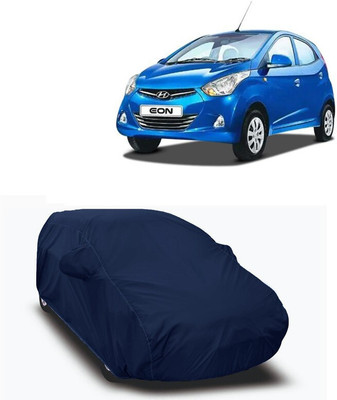 RRZ Car Cover For Hyundai Eon (With Mirror Pockets)(Blue, For 2020 Models)