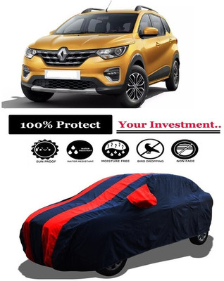 Amexride Car Cover For Renault Triber RXL (With Mirror Pockets)(Red)