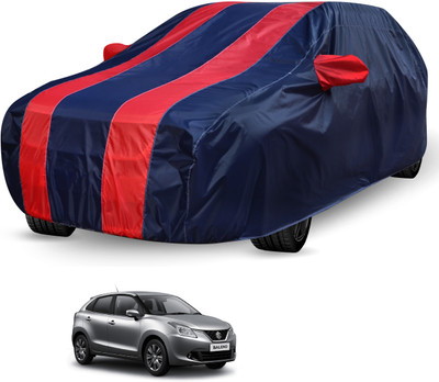 Auto Hub Car Cover For Maruti Suzuki Baleno (Without Mirror Pockets)(Black, Red)