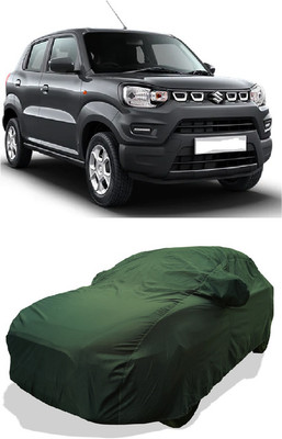 Coxtor Car Cover For Maruti Suzuki S-Presso VXI Opt AT Petrol (With Mirror Pockets)(Green)