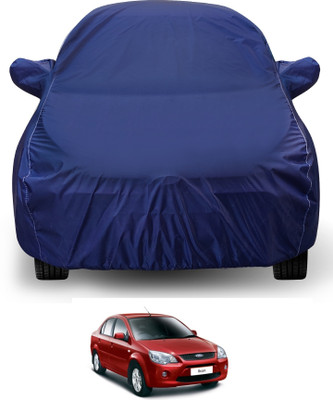 Auto Hub Car Cover For Ford Ikon (With Mirror Pockets)(Blue)