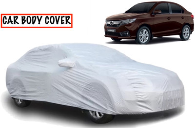 R Rayvin Star Car Cover For Honda Amaze (With Mirror Pockets)(Multicolor)