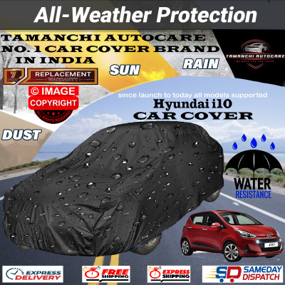 Tamanchi Autocare Car Cover For Hyundai i10(Black)