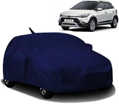 MAVENS Car Cover For Hyundai i20 Active (With Mirror Pockets)(Blue)