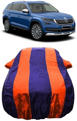 Wegather Car Cover For Skoda Kodiaq Scout Diesel (With Mirror Pockets)(Orange)