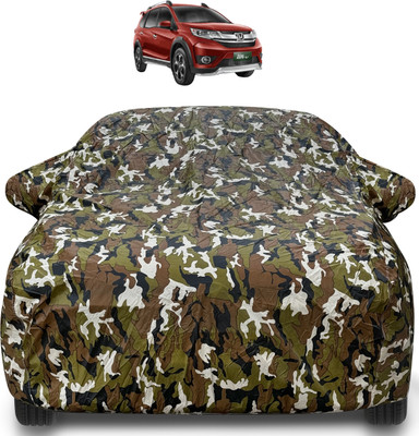Caronix Car Cover For Honda BR-V (With Mirror Pockets)(Brown)