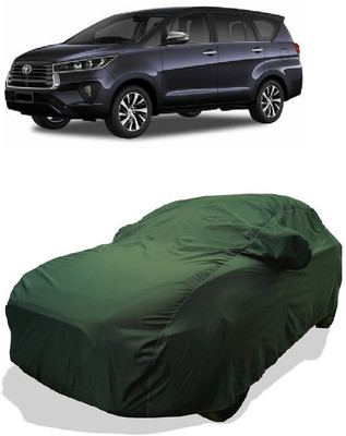 Coxtor Car Cover For Toyota Innova Crysta 2.4 ZX MT (With Mirror Pockets)(Green)