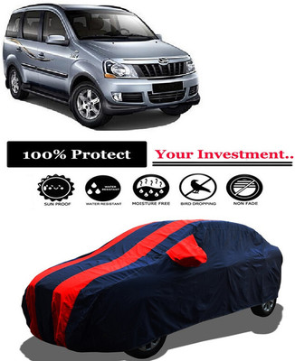 Amexride Car Cover For Mahindra Xylo D2 BS III (With Mirror Pockets)(Red)