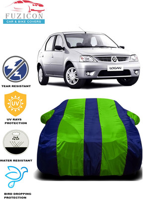 FUZICON Car Cover For Mahindra Logan 1.5 DCI DLE (With Mirror Pockets)(Green, Blue)