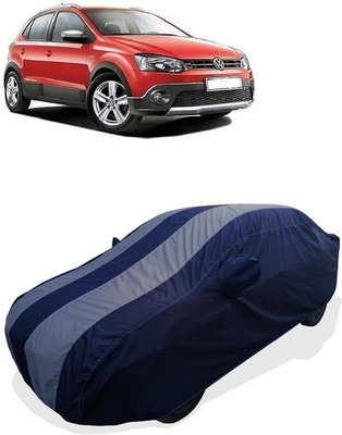 Coxtor Car Cover For Volkswagen Cross Polo 1.2 MPI (With Mirror Pockets)(Grey)
