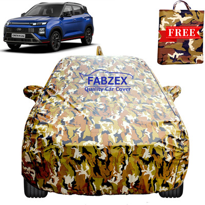FABZEX Car Cover For Hyundai Creta (With Mirror Pockets)(Multicolor, For 2024 Models)