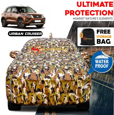 AUTOMOZEXO Car Cover For Toyota Urban Cruiser (With Mirror Pockets)(Multicolor)