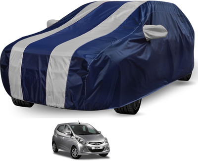 Auto Hub Car Cover For Hyundai Eon (Without Mirror Pockets)(Black, Grey)