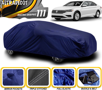 ALTRADECOT Car Cover For Volkswagen Jetta (With Mirror Pockets)(Blue)