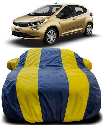 AMVISH Car Cover For Tata Altroz (With Mirror Pockets)(Blue, Yellow)