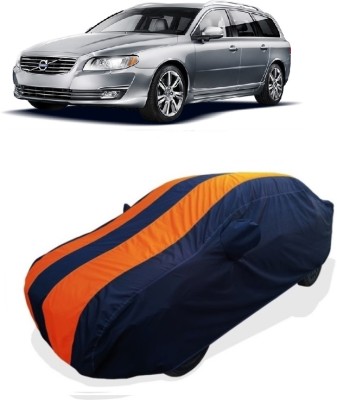 Coxtor Car Cover For Volvo V70 1.6 D2 (With Mirror Pockets)(Orange)