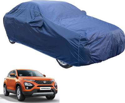 Auto Hub Car Cover For Tata Harrier (With Mirror Pockets)(Blue)