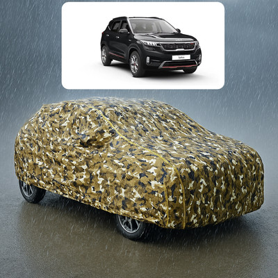 CODOKI Car Cover For Kia Seltos HTX 1.5 (With Mirror Pockets)(Yellow)