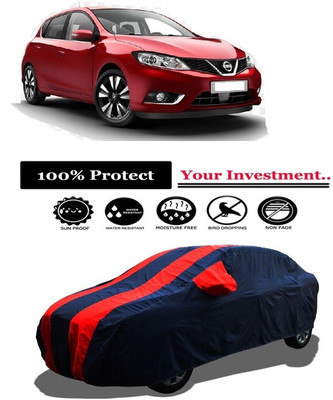 Amexride Car Cover For Nissan Pulsar (With Mirror Pockets)(Red)