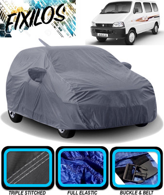 FIXILOS Car Cover For Maruti Suzuki Eeco (With Mirror Pockets)(Grey)