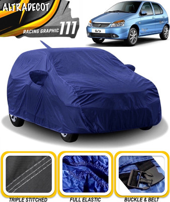 ALTRADECOT Car Cover For Tata Indica V2 (With Mirror Pockets)(Blue)