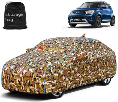 AUTOMOZEXO Car Cover For Maruti Ignis (With Mirror Pockets)(Multicolor)