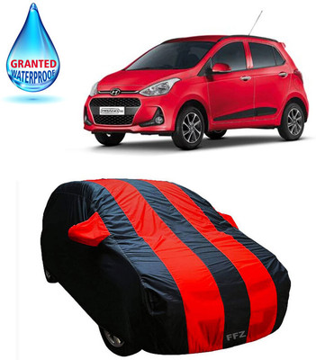 FFZ Car Cover For Hyundai Grand i10 (With Mirror Pockets)(Red, Black, For 2020 Models)