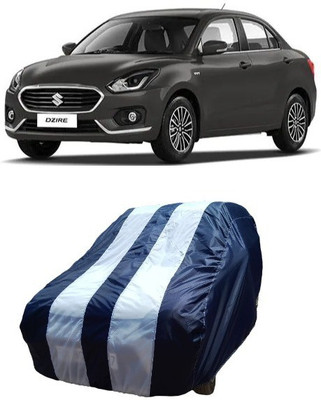 ATBROTHERS Car Cover For Maruti Suzuki Swift Dzire VXI Optional (Without Mirror Pockets)(White, Blue)